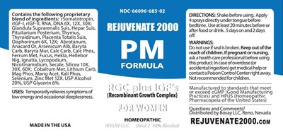 30ml Bottle Label (Pm Formula For Women 30ml Bottle Label)